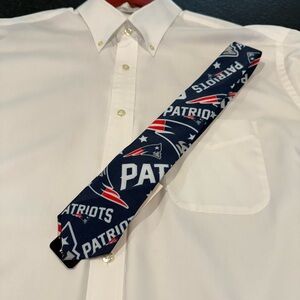 New England Patriots NFL Logo Navy Tie